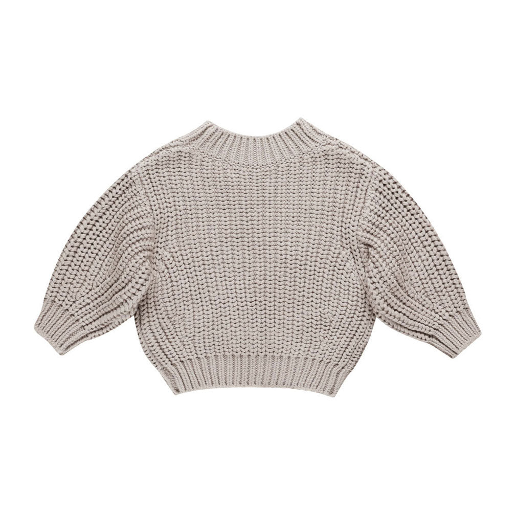 Quincy Mae Fog Chunky Knit Sweater