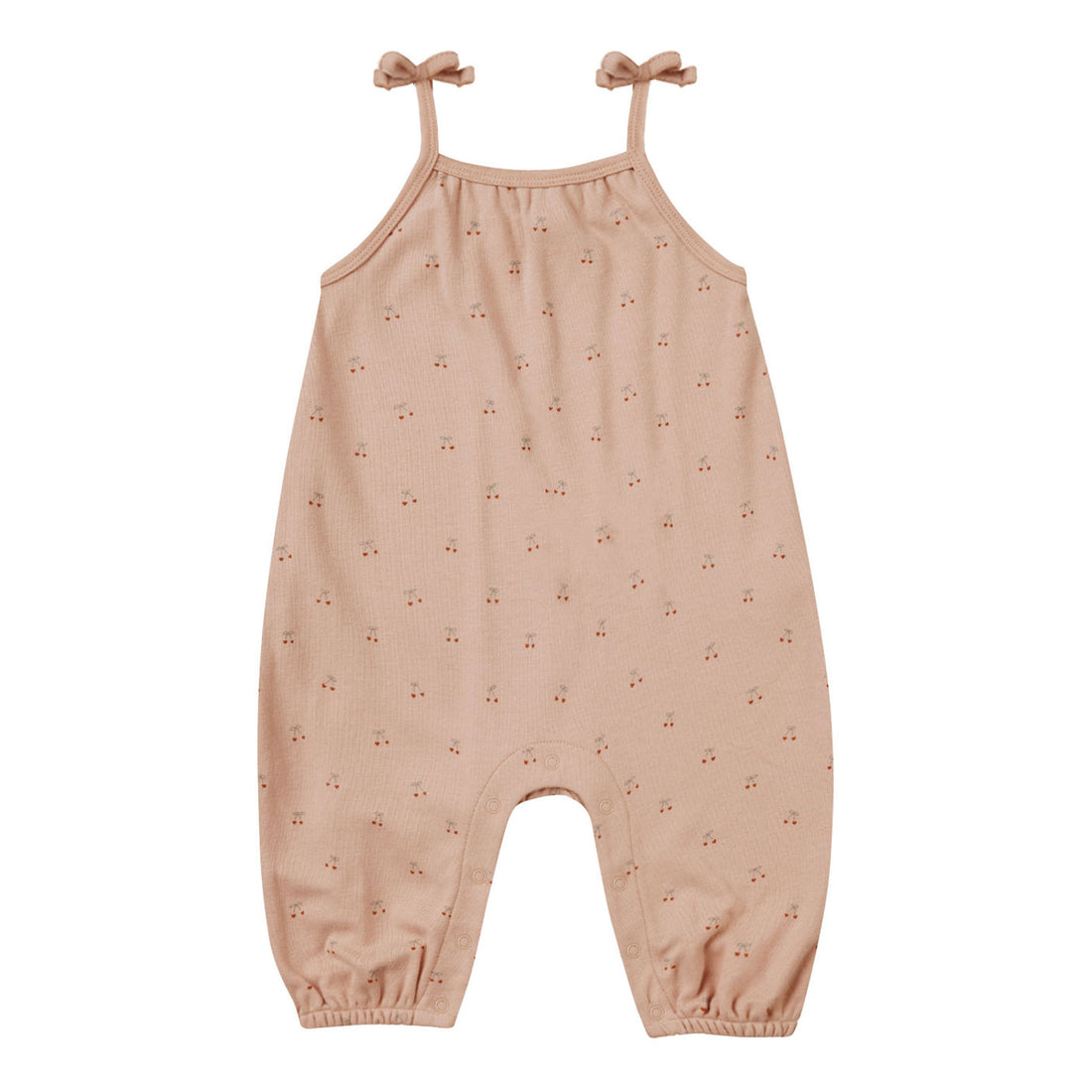 Quincy Mae Cherries Smocked Jumpsuit