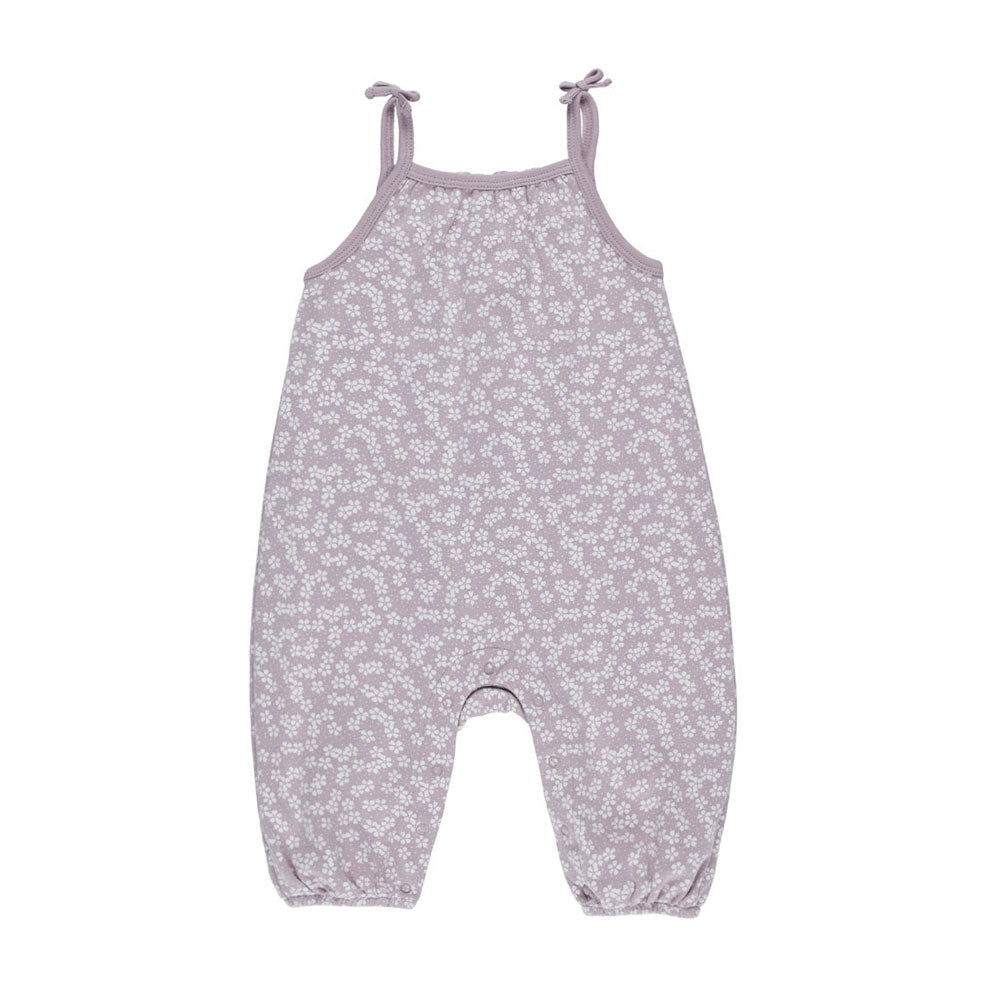 Quincy Mae Lavender Ditsy Smocked Jumpsuit