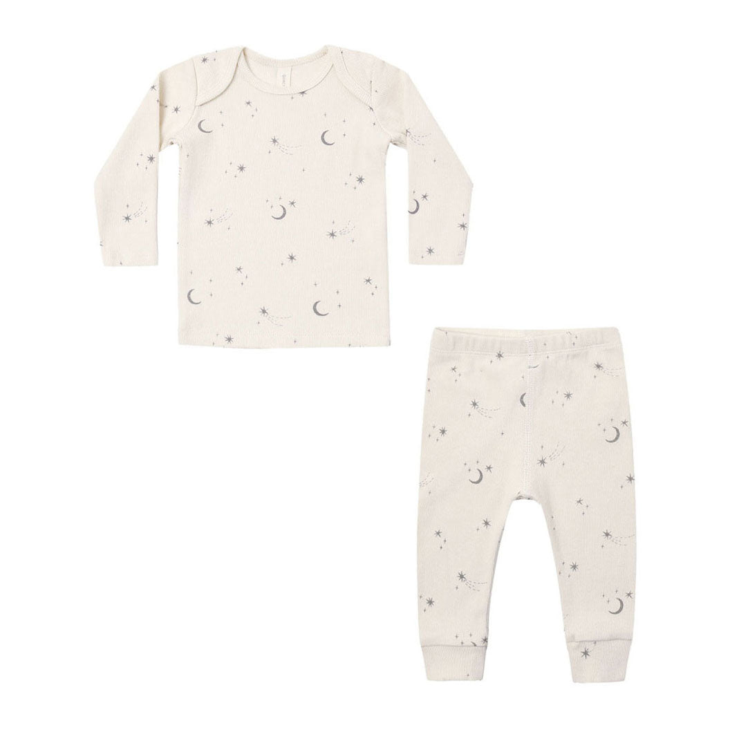 Quincy Mae Celestial Ribbed Tee + Legging Set