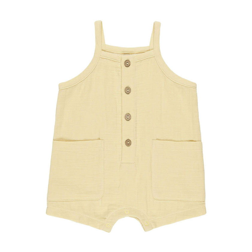 Quincy Mae Yellow Oakley Romper
