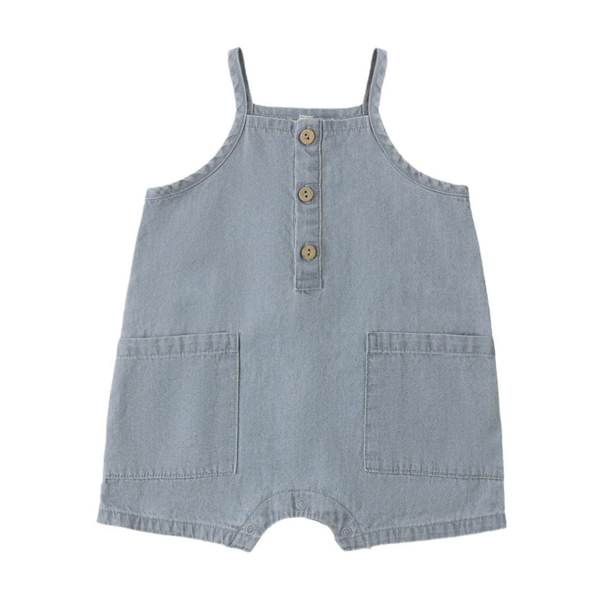 Quincy Mae Chambray Oakley Romper