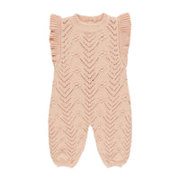 Quincy Mae Melon Mira Knit Romper