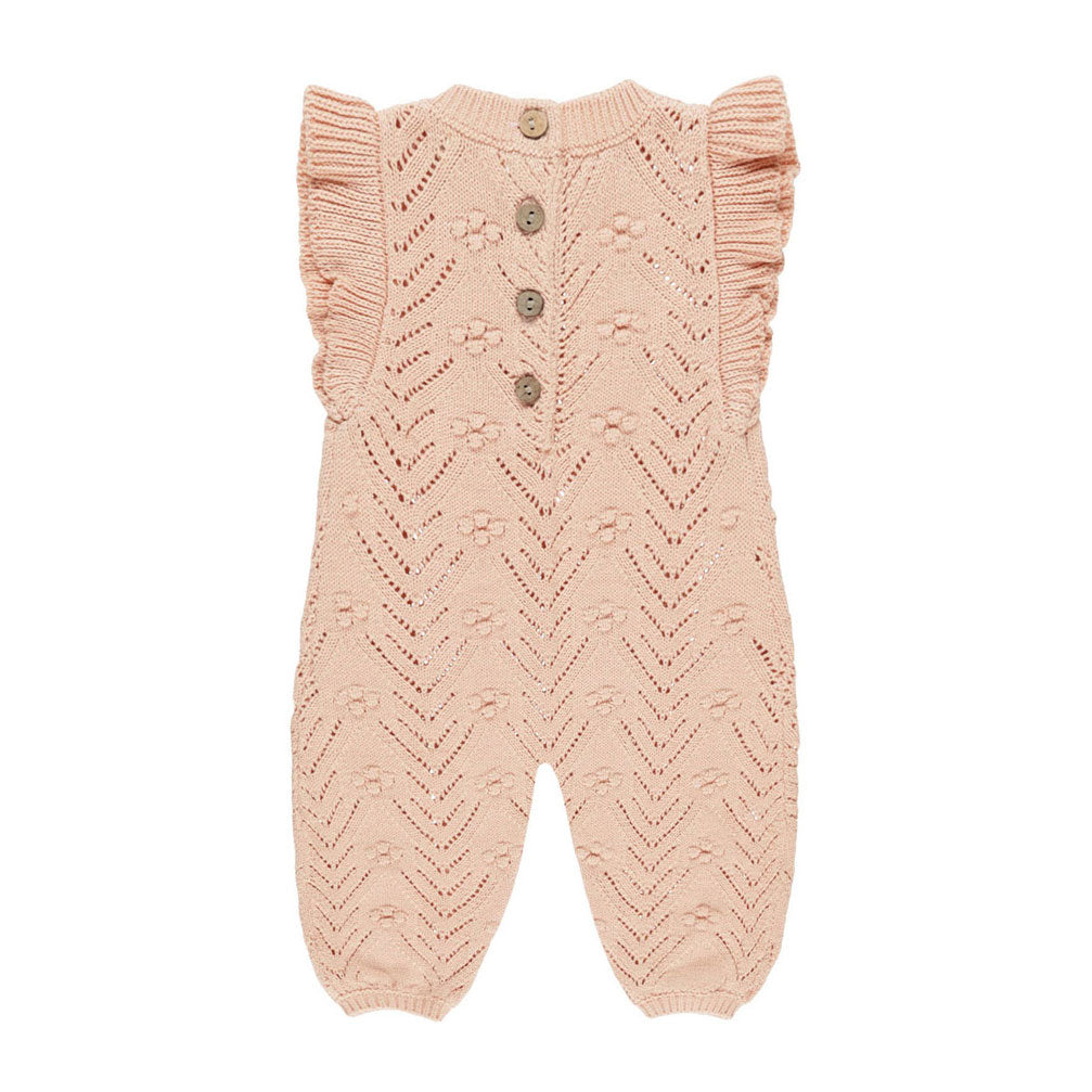 Quincy Mae Melon Mira Knit Romper