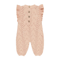 Quincy Mae Melon Mira Knit Romper