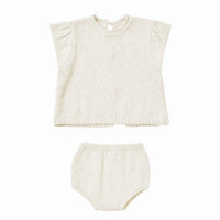 Quincy Mae Ivory Penny Knit Set