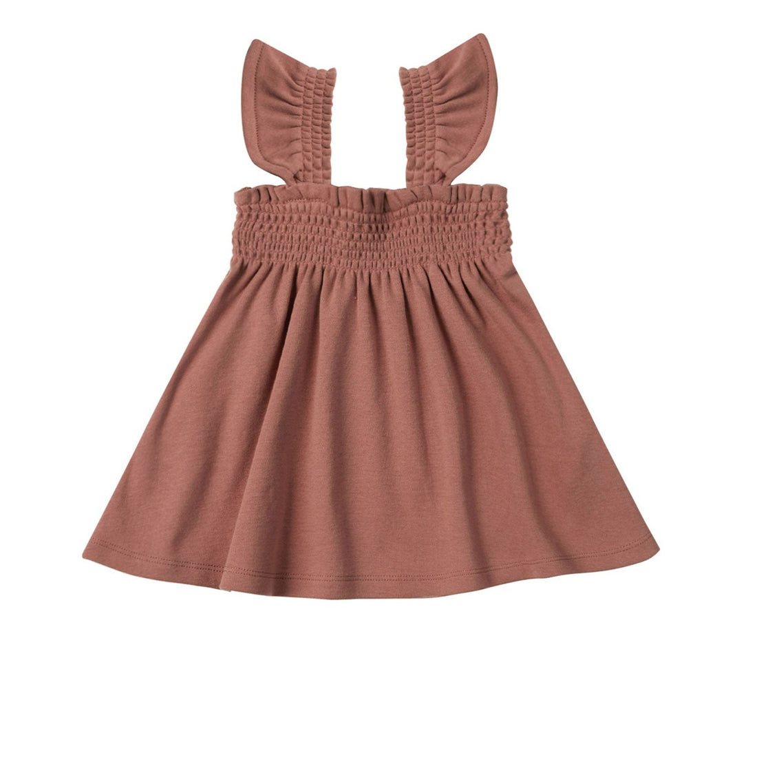 Quincy Mae Berry Smocked Jersey Dress