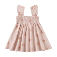 Quincy Mae Carousel Smocked Jersey Dress