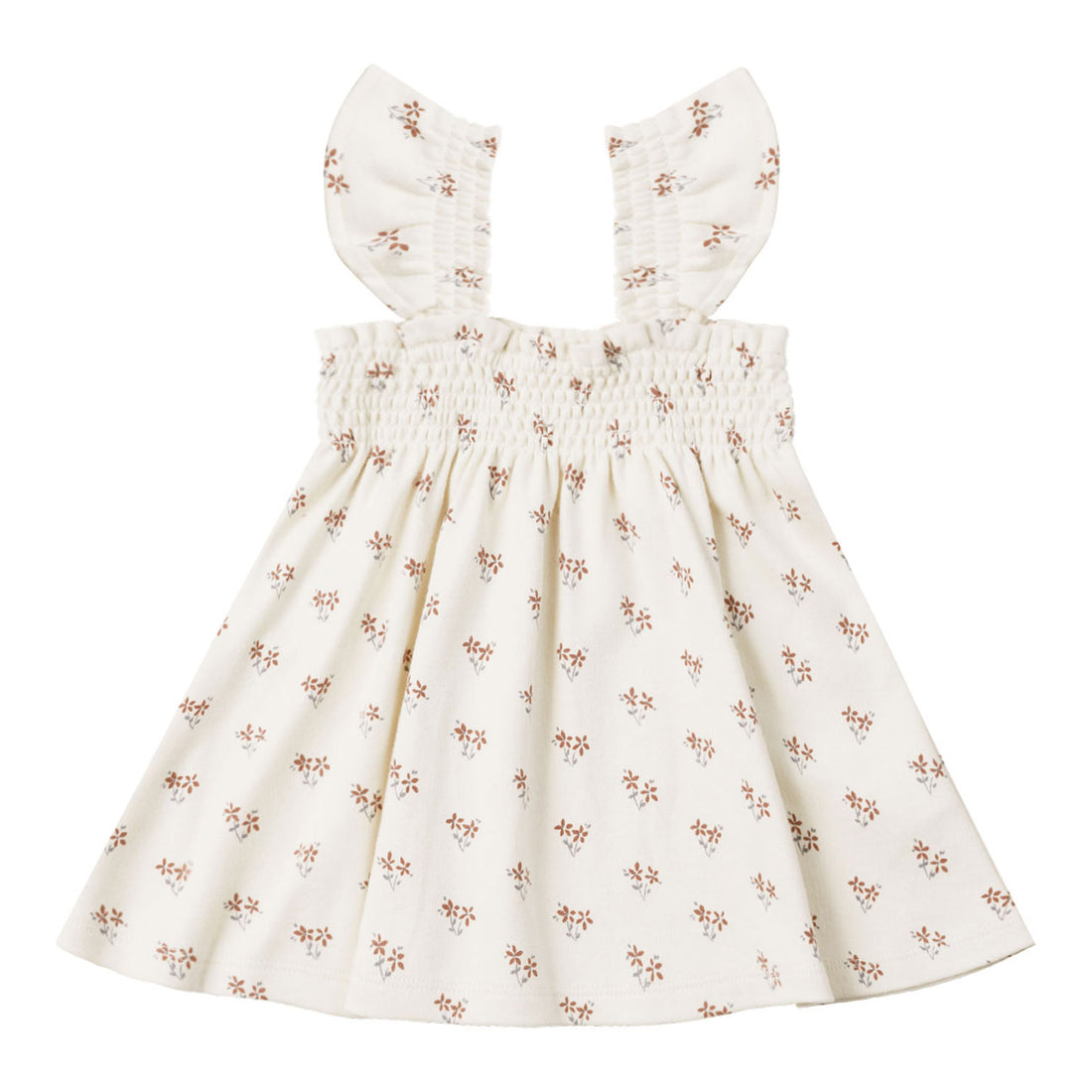 Quincy Mae Summer Flower Smocked Jersey Dress