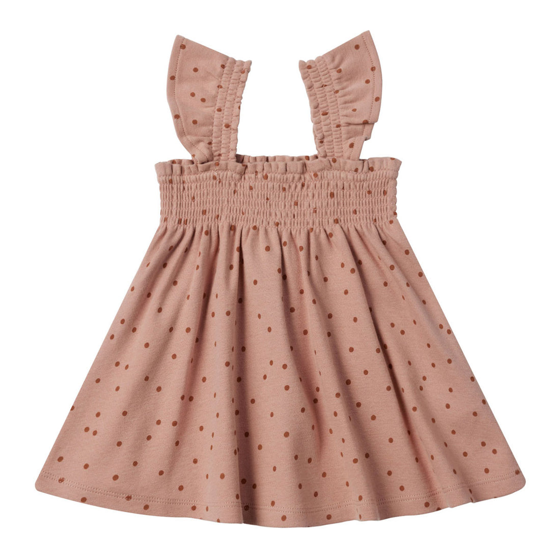 Quincy Mae Polka Dot Smocked Jersey Dress