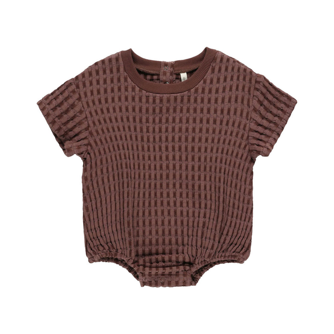 Quincy Mae Plum Relaxed Bubble Romper