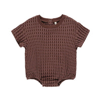 Quincy Mae Plum Relaxed Bubble Romper