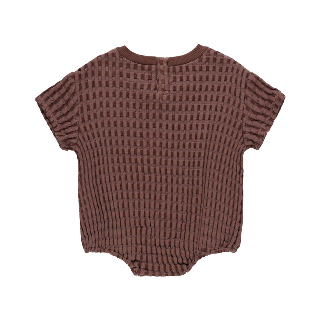 Quincy Mae Plum Relaxed Bubble Romper