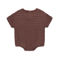 Quincy Mae Plum Relaxed Bubble Romper