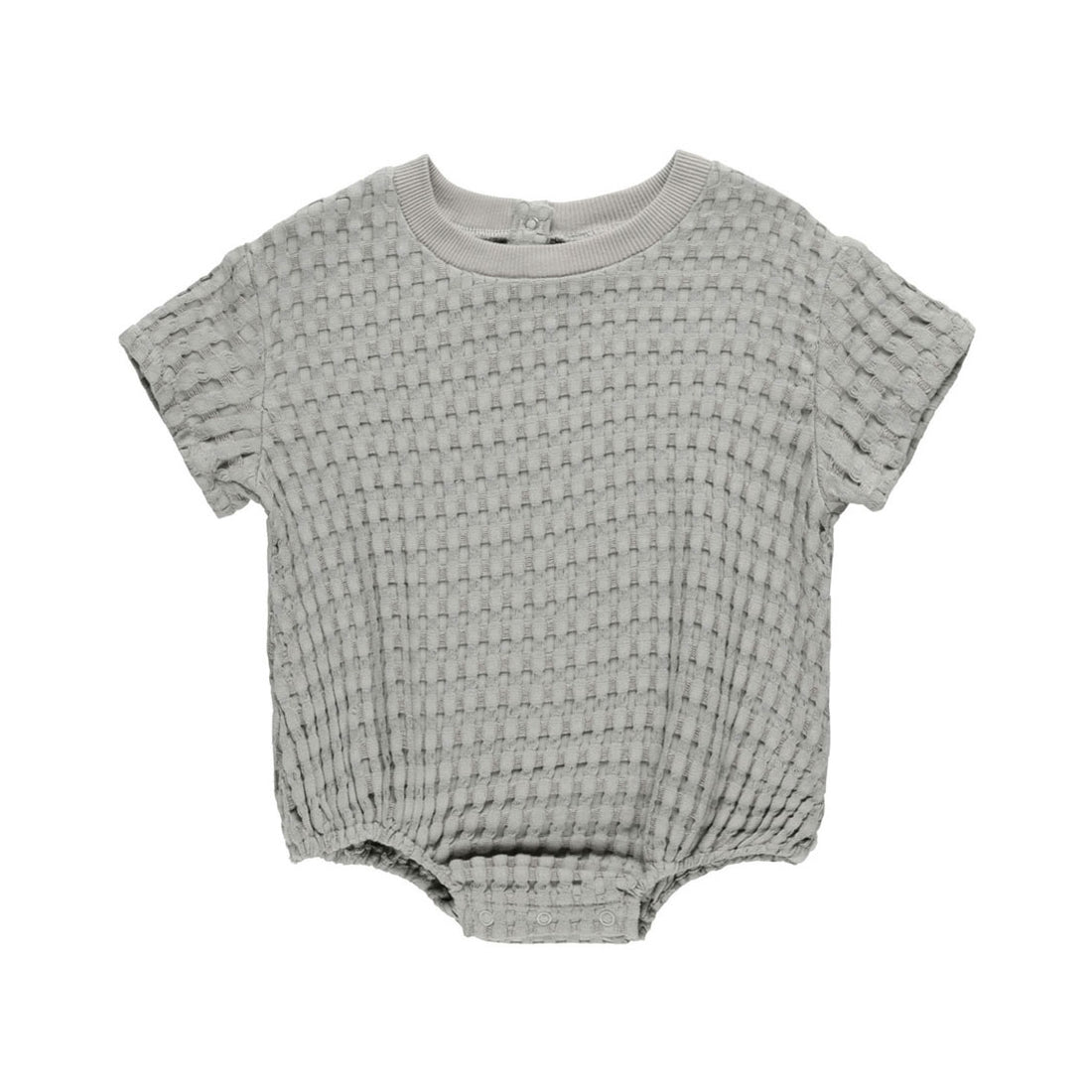 Quincy Mae Dusty Blue Relaxed Bubble Romper