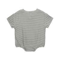 Quincy Mae Dusty Blue Relaxed Bubble Romper