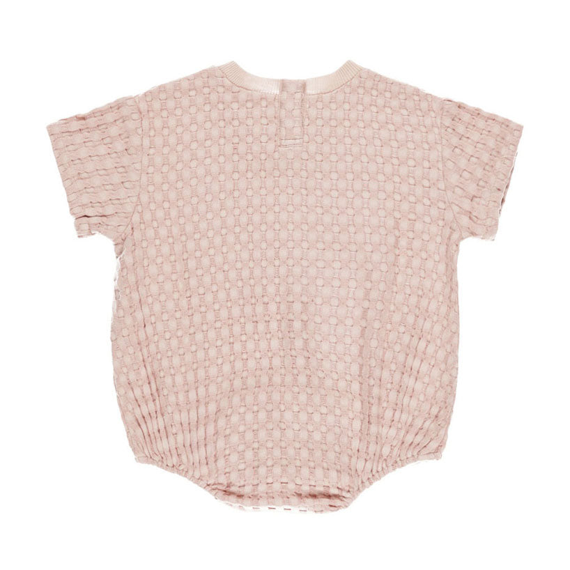 Quincy Mae Bubble Gum Relaxed Bubble Romper