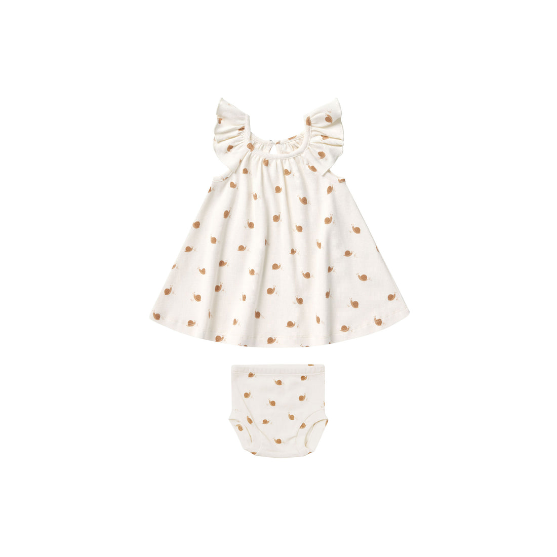 Quincy Mae Snails Ruffle Swing Dress