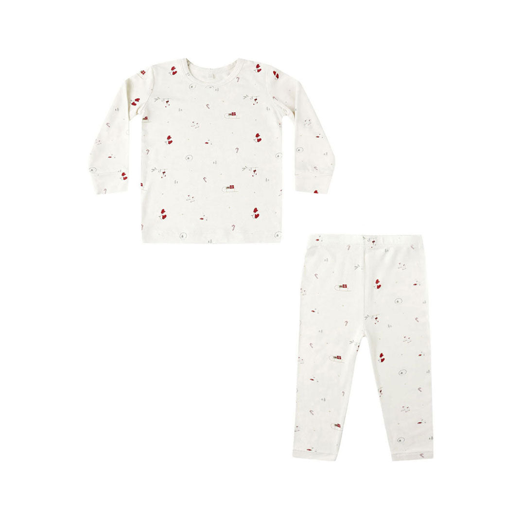 Quincy Mae Natural Winter Bamboo Pajama Set