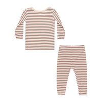 Quincy Mae Candy Stripe Bamboo Pajama Set