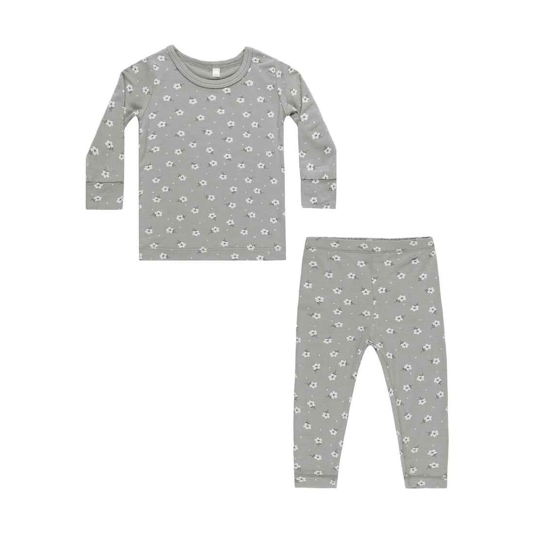 Quincy Mae Blue Ditsy Bamboo Pajama Set