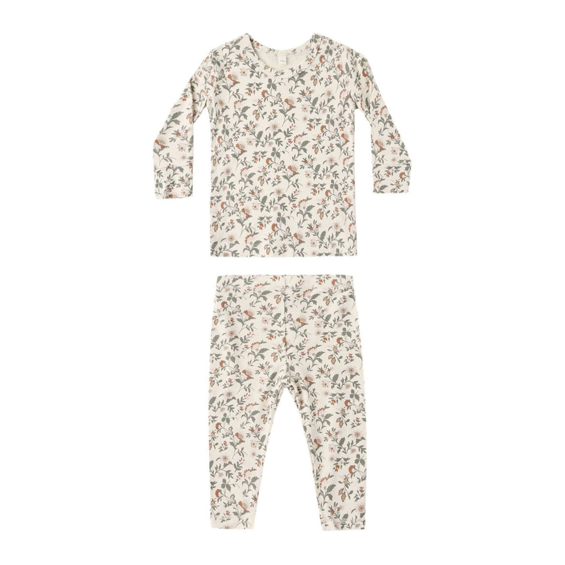Quincy Mae Holiday Floral Bamboo Pajama Set