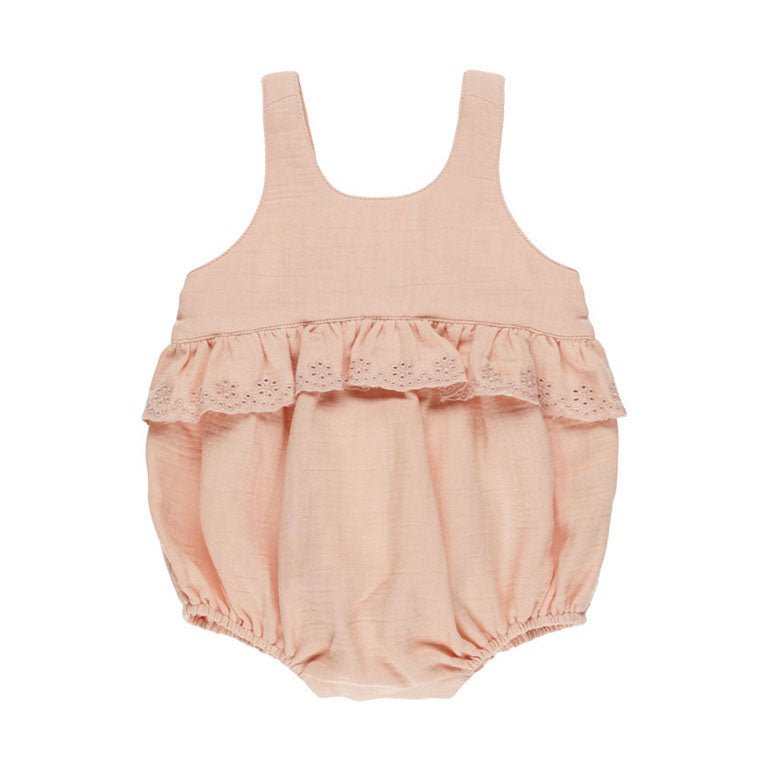 Quincy Mae Melon Penny Romper