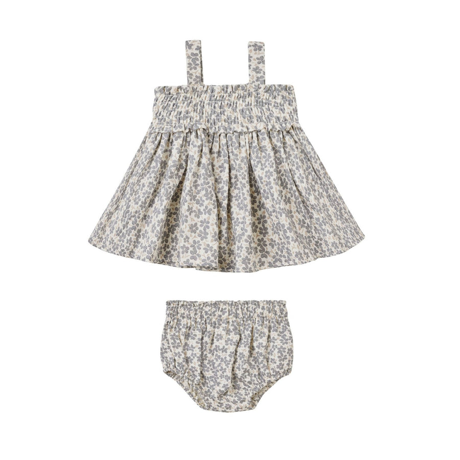 Quincy Mae Poppy Mae Smocked Top + Bloomer Set