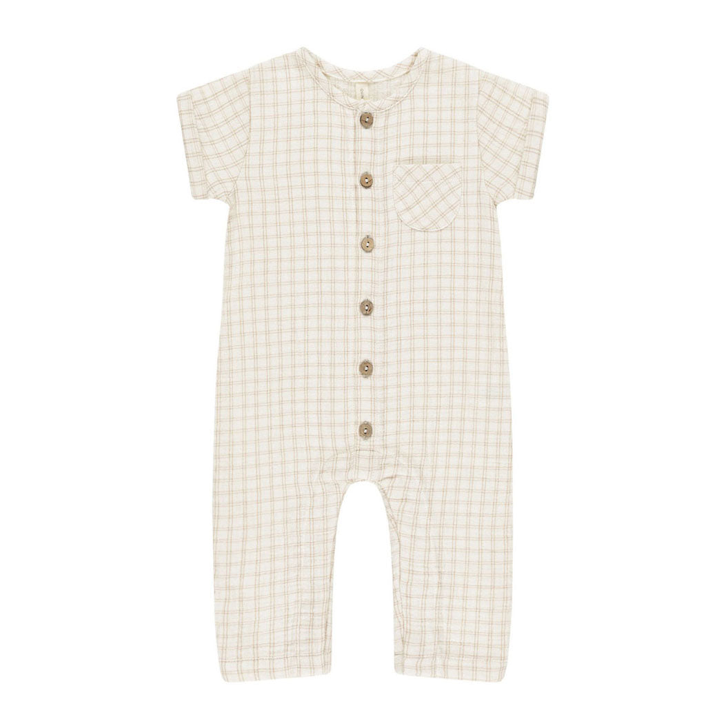 Quincy Mae Oat Check Charlie Jumpsuit