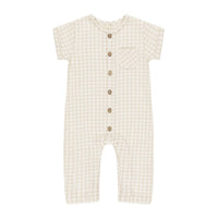 Quincy Mae Oat Check Charlie Jumpsuit
