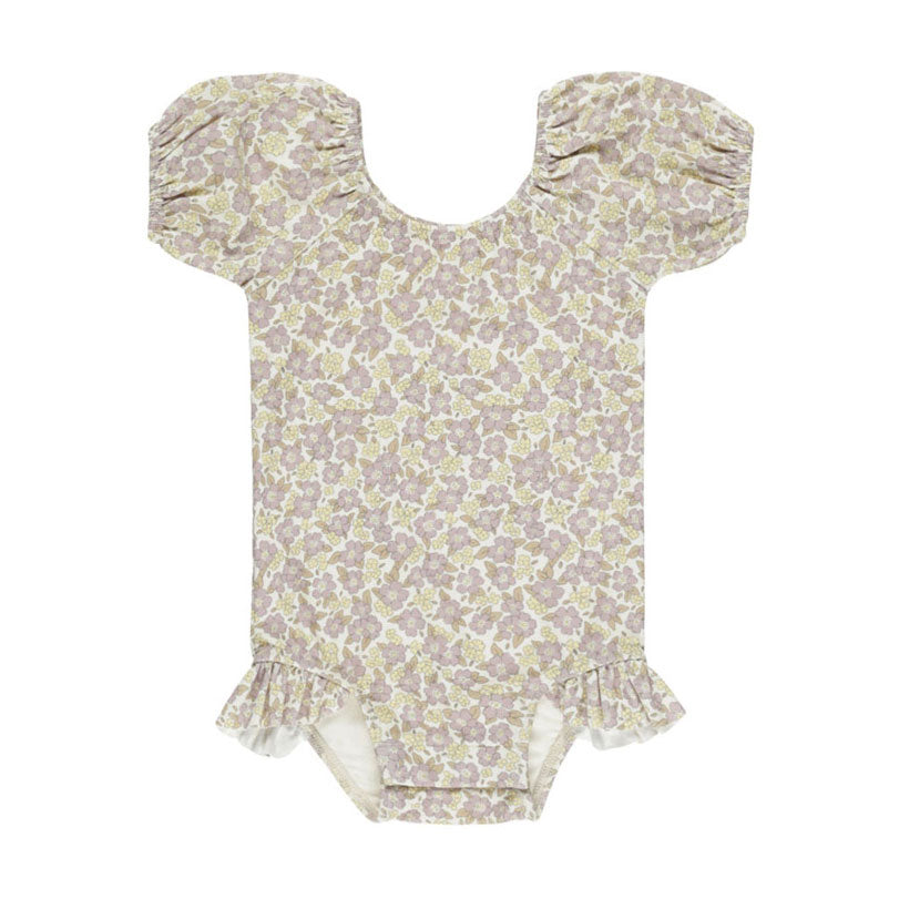 Quincy Mae Purple Floral Catalina One-Piece Swimsuit
