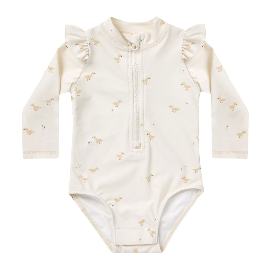 Quincy Mae Ducks Byron Rashguard One-Piece