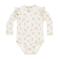Quincy Mae Strawberries Byron Rashguard One-Piece