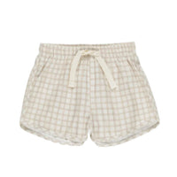 Quincy Mae Oat Check Boys Swim Short