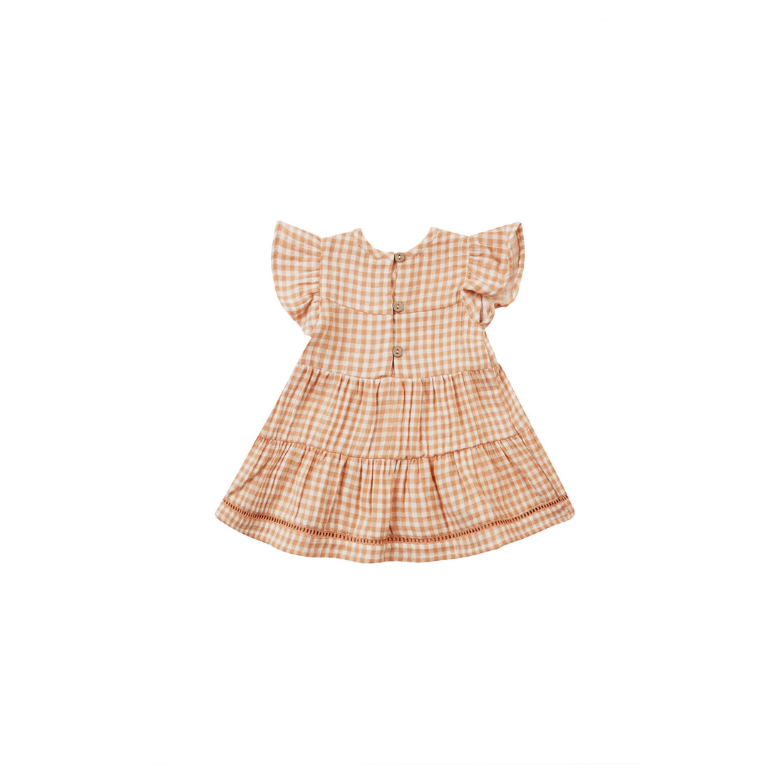 Quincy Mae Melon Gingham Lily Dress