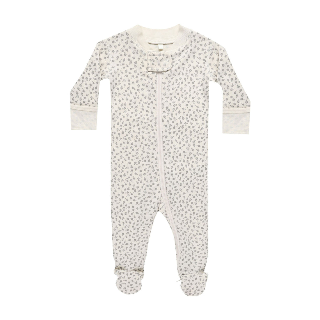 Quincy Mae Scatter Zip Long Sleeve Sleeper Footie