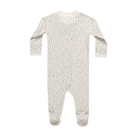 Quincy Mae Scatter Zip Long Sleeve Sleeper Footie