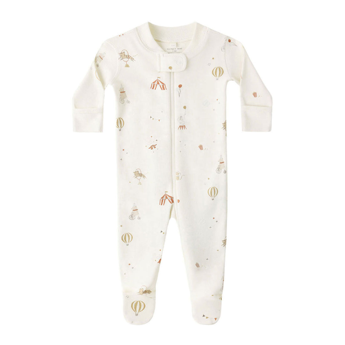 Quincy Mae Carnival Zip Longsleeve Sleeper Footie