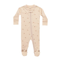 Quincy Mae Rainbows zip Long Sleeve Sleeper Footie