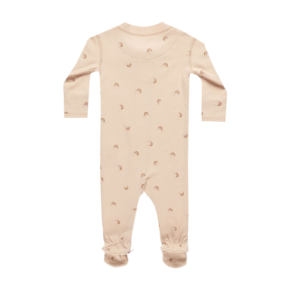 Quincy Mae Rainbows zip Long Sleeve Sleeper Footie