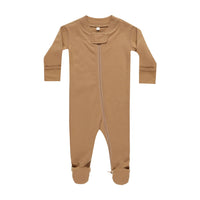 Quincy Mae Golden Zip Long Sleeve Sleeper Footie