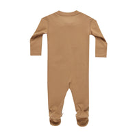 Quincy Mae Golden Zip Long Sleeve Sleeper Footie