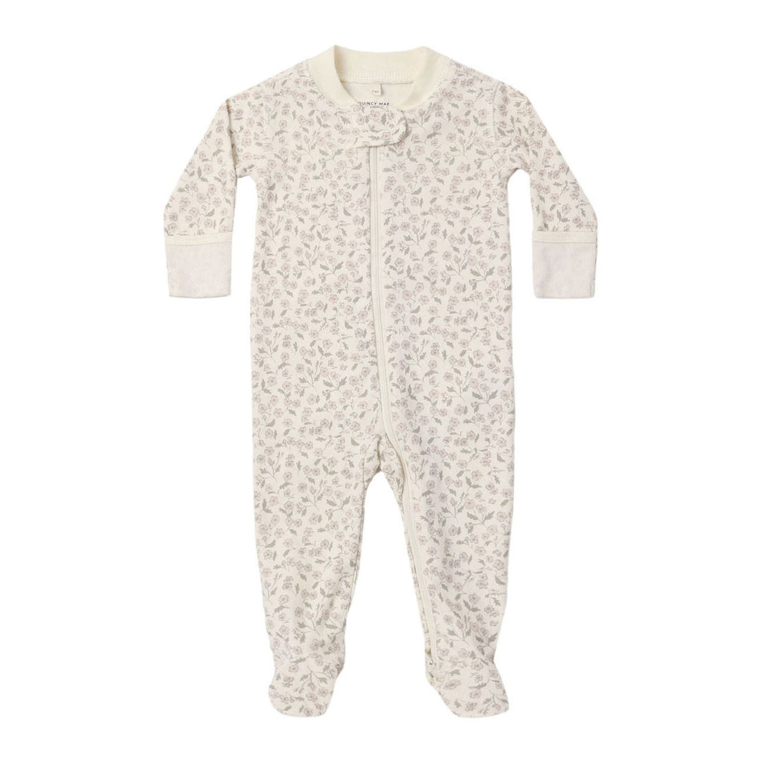 Quincy Mae Floret Zip Sleeper Footie