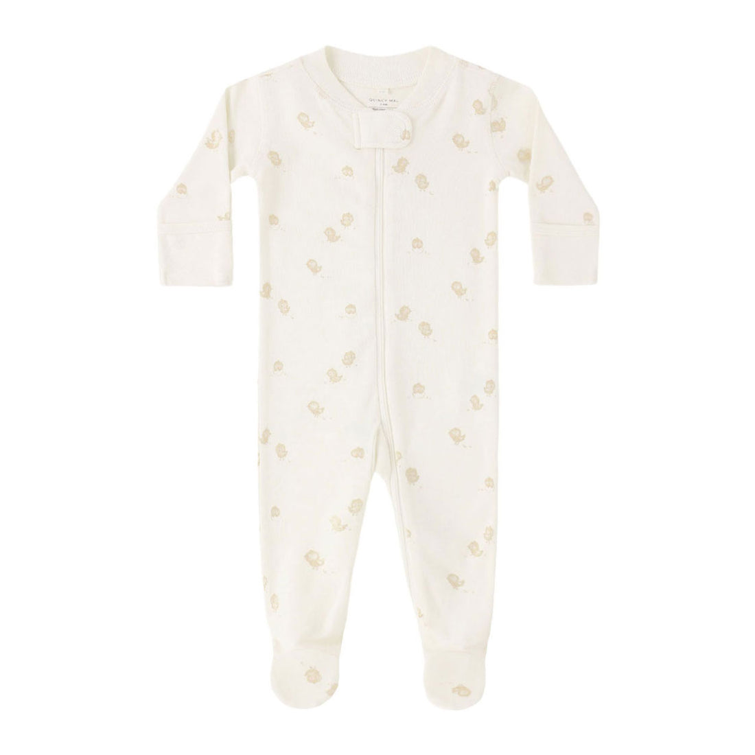 Quincy Mae Chicks Zip Long Sleeve Sleeper Footie