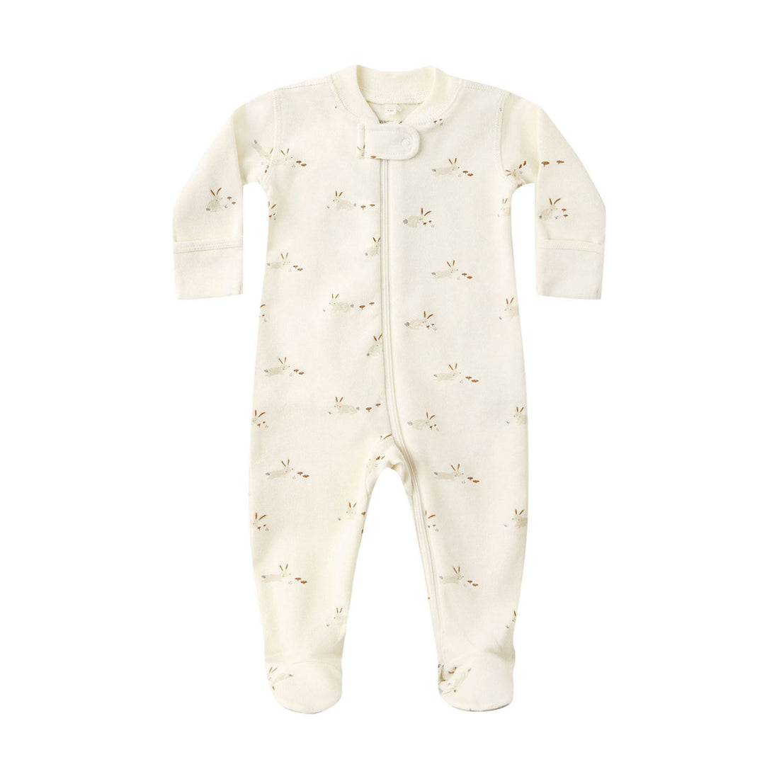 Quincy Mae Bunnies Zip Long Sleeve Sleeper Footie