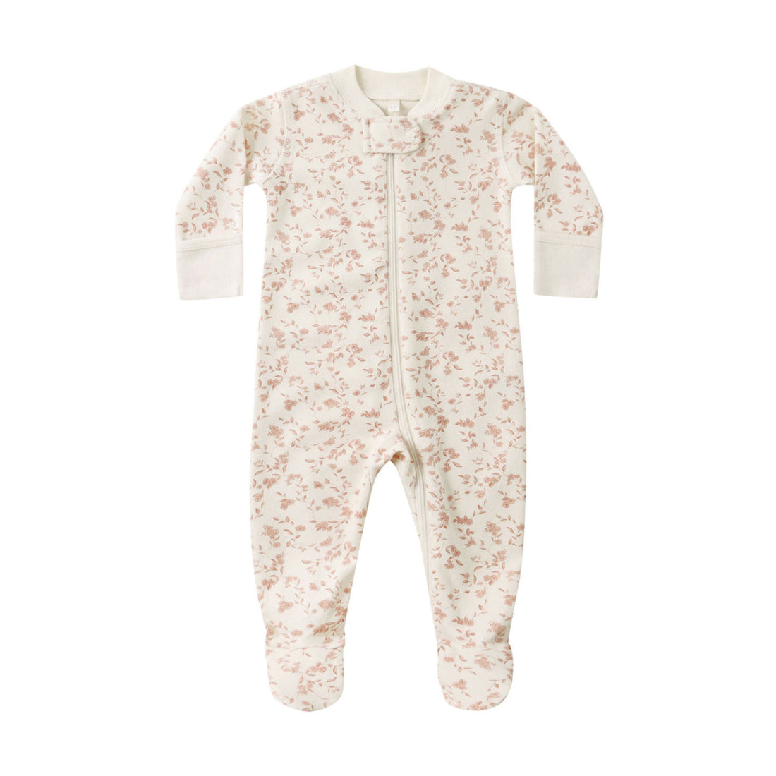 Quincy Mae French Garden Zip Long Sleeve Sleeper Footie