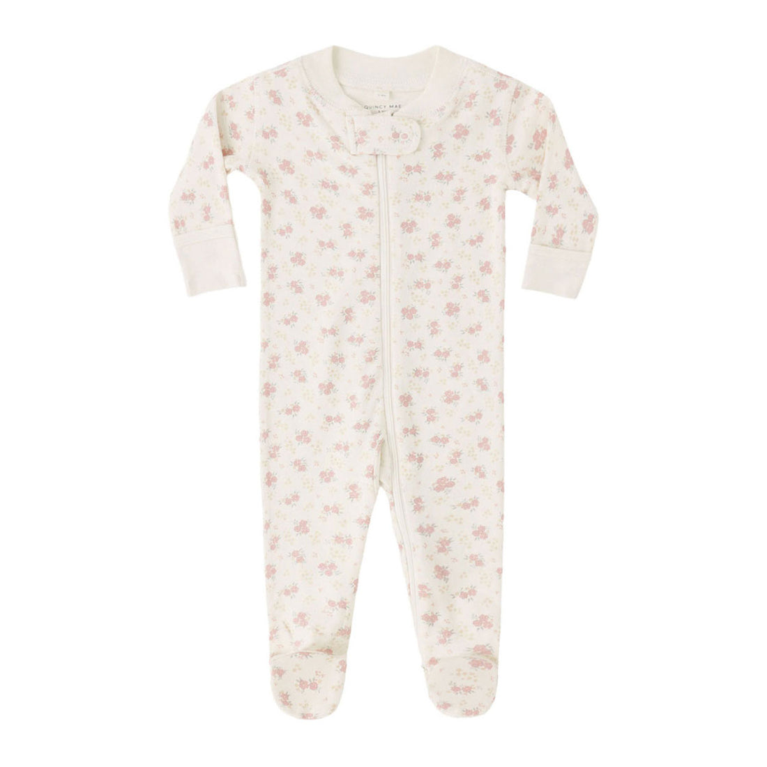 Quincy Mae Flower Field Zip Long Sleeve Sleeper Footie