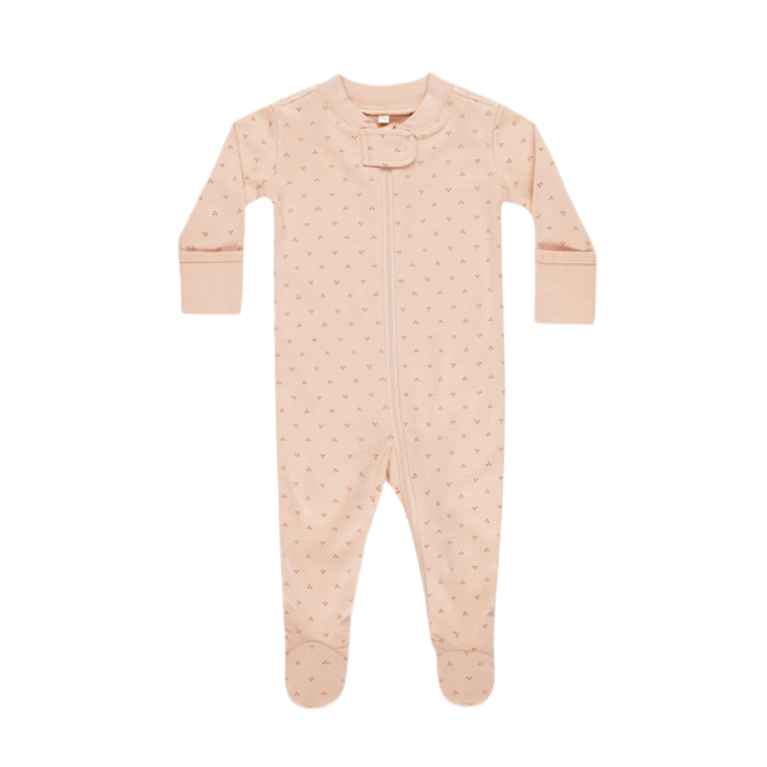 Quincy Mae Dotty Zip Long Sleeve Sleeper Footie