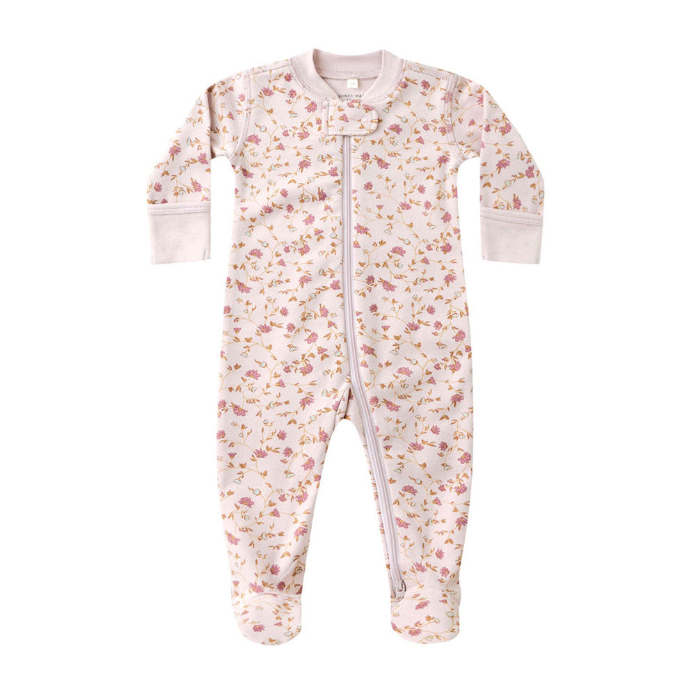 Quincy Mae Garden Zip Sleeper Footie