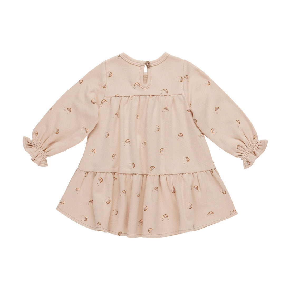 Quincy Mae Rainbows Tiered Jersey Dress